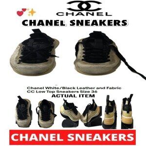 🛑 CHANEL Designer ➕🆒 SNEAKER Multi TRAINER Fabric SHOES Logo Low Top💸BUYNOW‼️